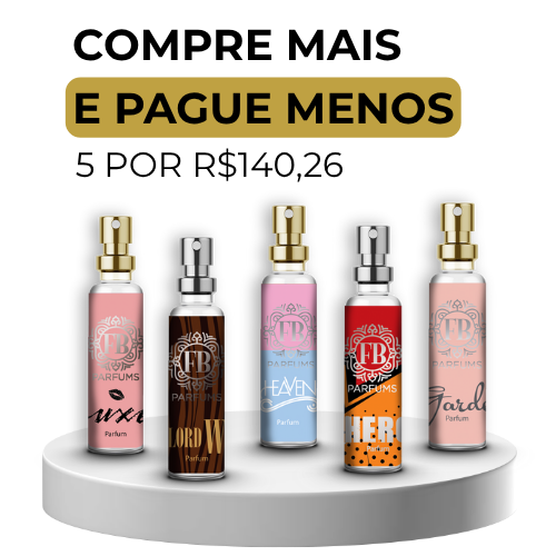 Kit com 5 perfumes + frete grátis (5% de ...